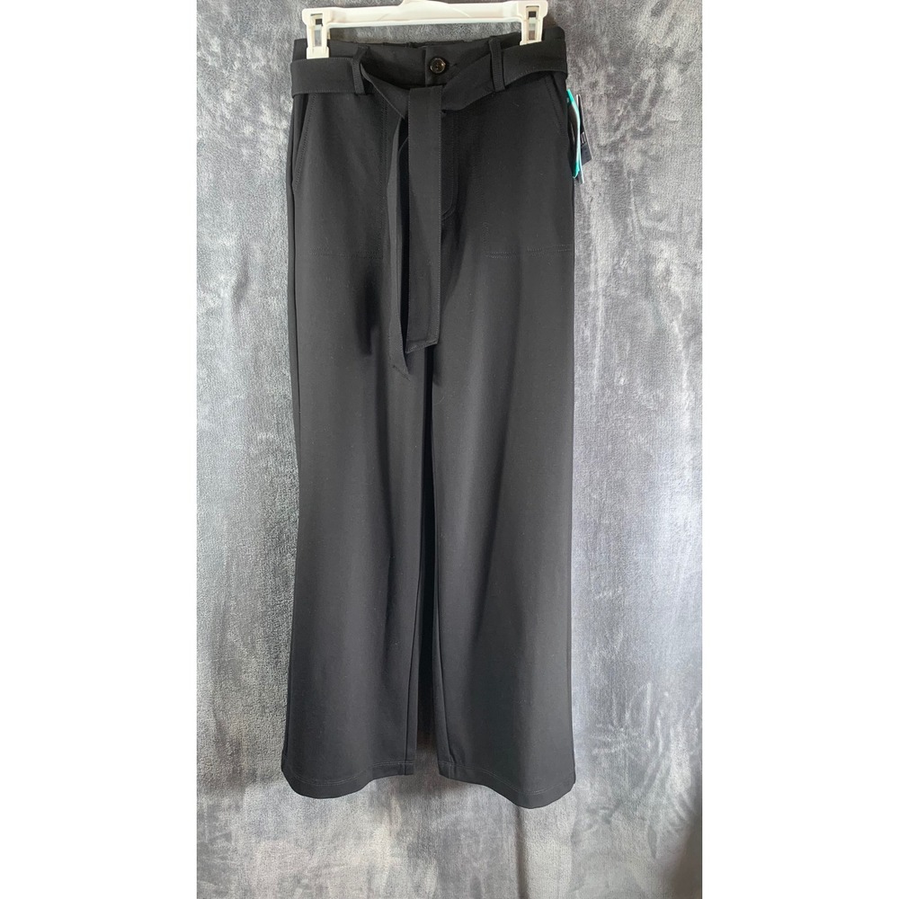 Kut from the Kloth Rhianna Belted Elastic Back Wide Leg Pleated Tie Waist Sz 2 - Picture 3 of 9